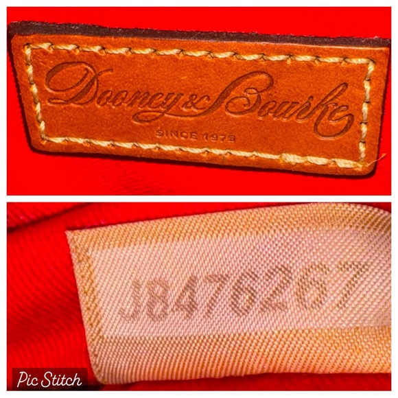 DOONEY & BURKE kirby BITSY satchel Handbag purse shoulder strap crossbody green - Picture 9 of 14